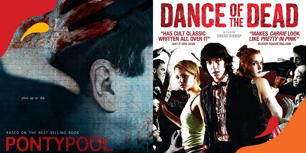 Poster film zombie Pontypool dan Dance of the Dead